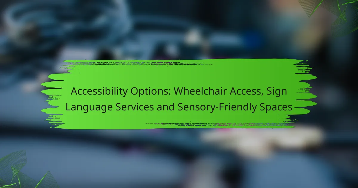 Accessibility Options: Wheelchair Access, Sign Language Services and Sensory-Friendly Spaces