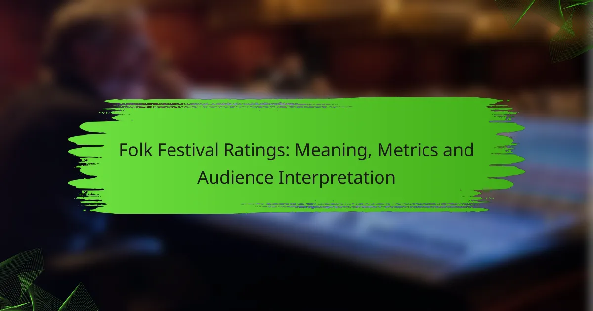 Folk Festival Ratings: Meaning, Metrics and Audience Interpretation
