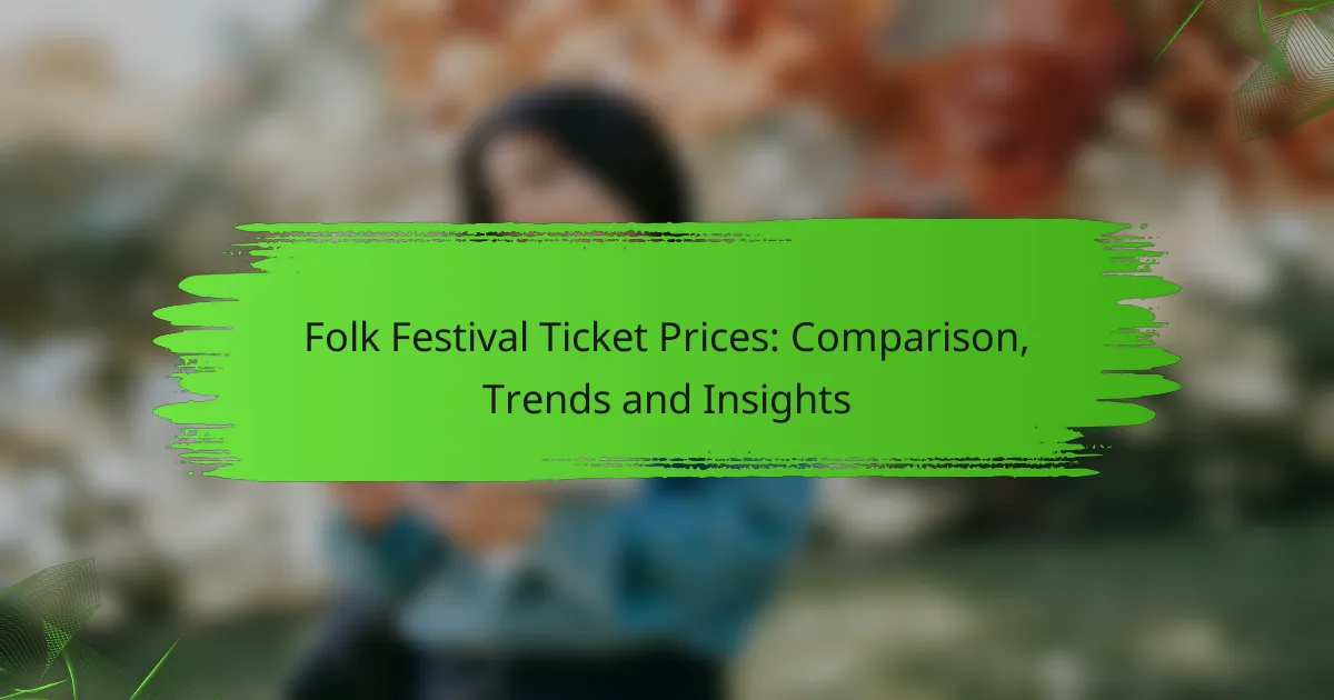Folk Festival Ticket Prices: Comparison, Trends and Insights