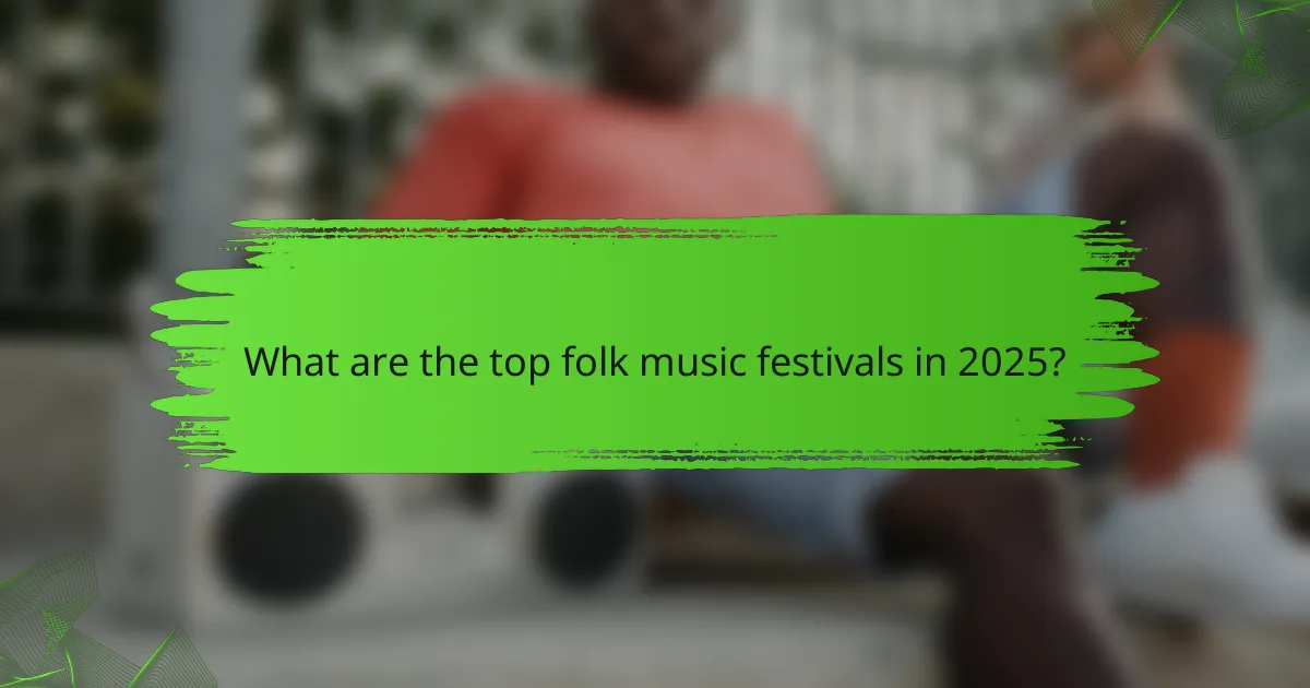 What are the top folk music festivals in 2025?